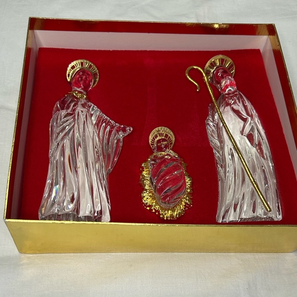 Gorham Christmas Nativity Mary, Joseph & Jesus In Original Box no lid Germany - Picture 2 of 11